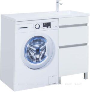 Тумба под раковину и раковина для стиральной машины Aquanet Вега белый Тумба под раковину и раковина для стиральной машины Aquanet Вега белый