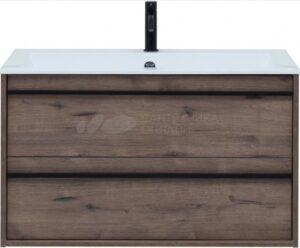 Тумба с раковиной «Aquanet» Lino 100 подвесная Дуб Веллингтон Тумба с раковиной «Aquanet» Lino 100 подвесная Дуб Веллингтон