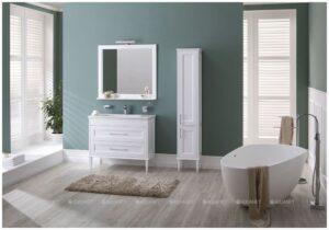 Тумба с раковиной Aquanet Бостон М 100 белый Тумба с раковиной Aquanet Бостон М 100 белый